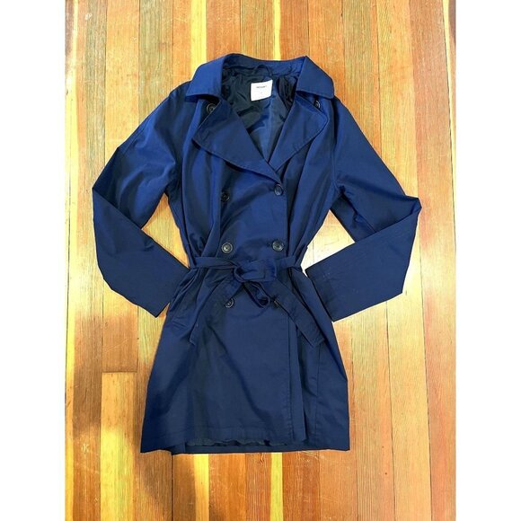 Old Navy Double Breasted Belted Trenchcoat M - Picture 9 of 12